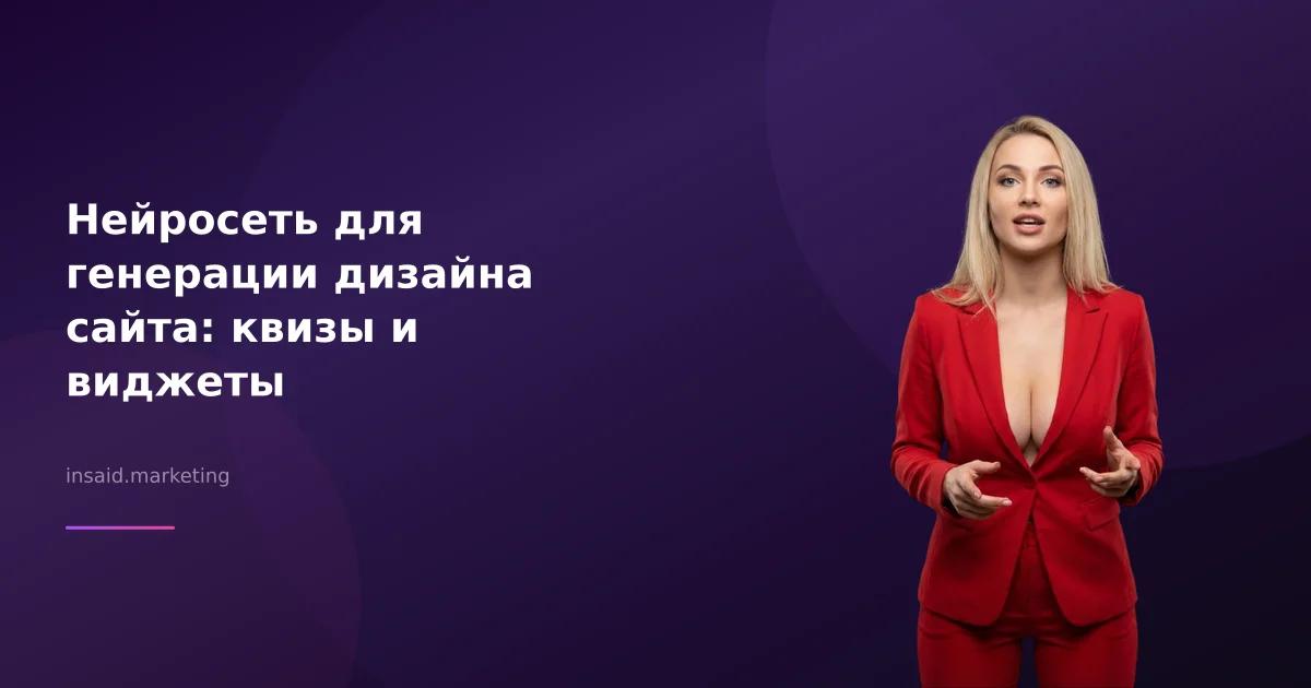 Нейросеть для генерации дизайна сайта: квизы и виджеты