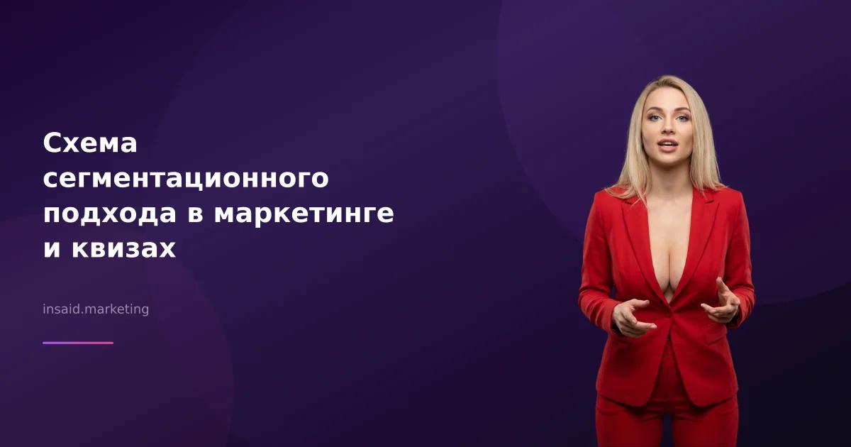 Схема сегментационного подхода в маркетинге и квизах