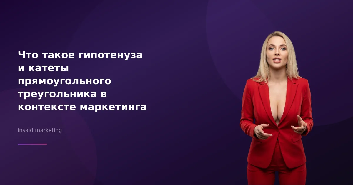 Что такое гипотенуза и катеты прямоугольного треугольника в контексте маркетинга