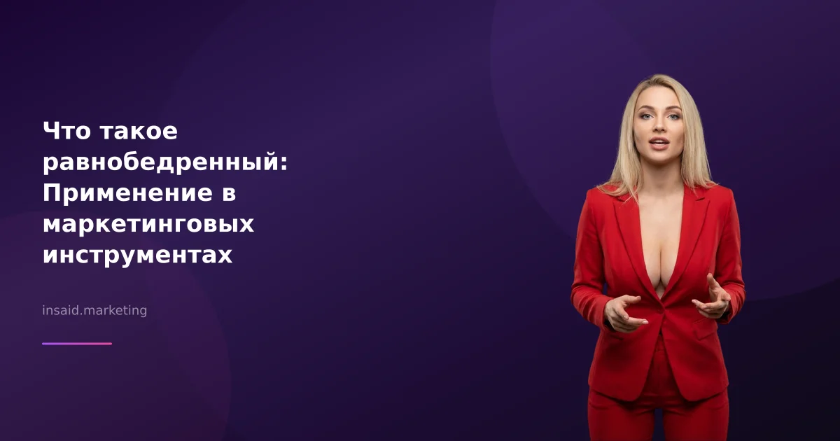 Что такое равнобедренный: Применение в маркетинговых инструментах