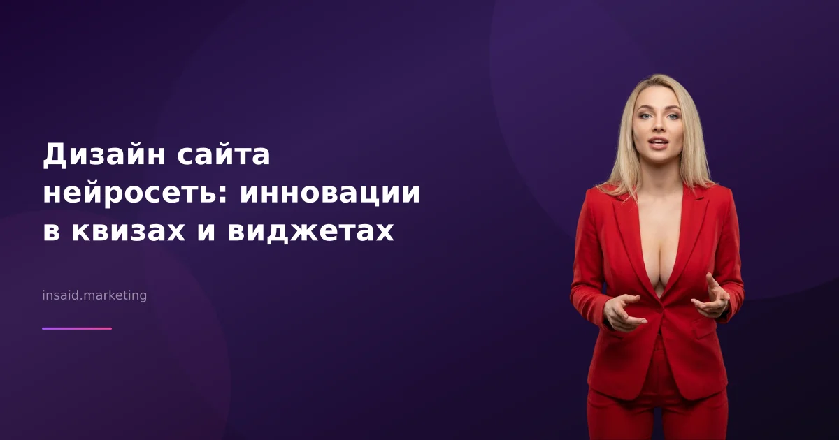 Дизайн сайта нейросеть: инновации в квизах и виджетах
