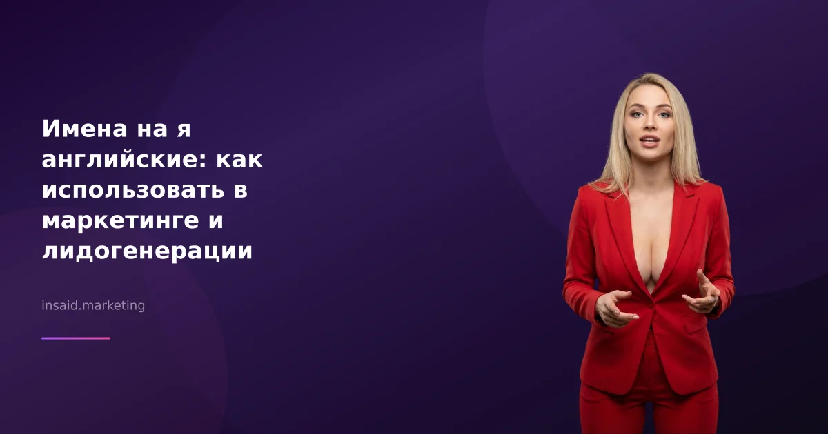 Имена на я английские: как использовать в маркетинге и лидогенерации