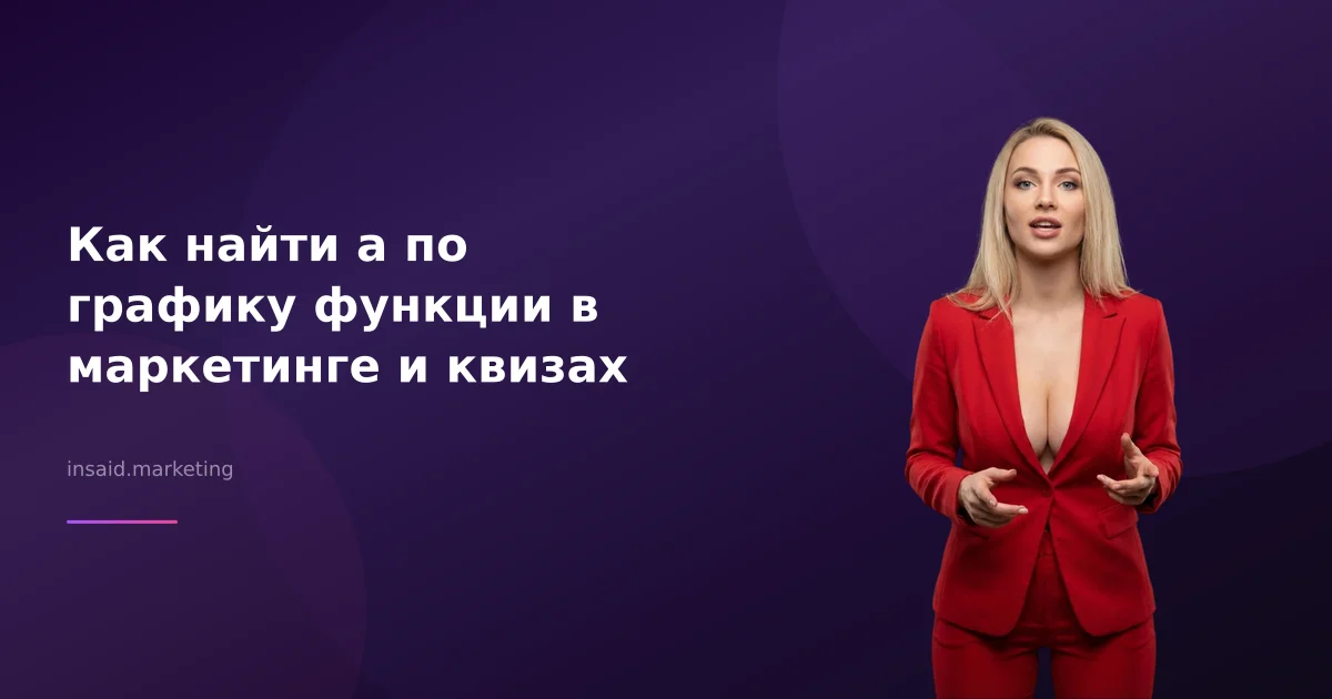 Как найти а по графику функции в маркетинге и квизах