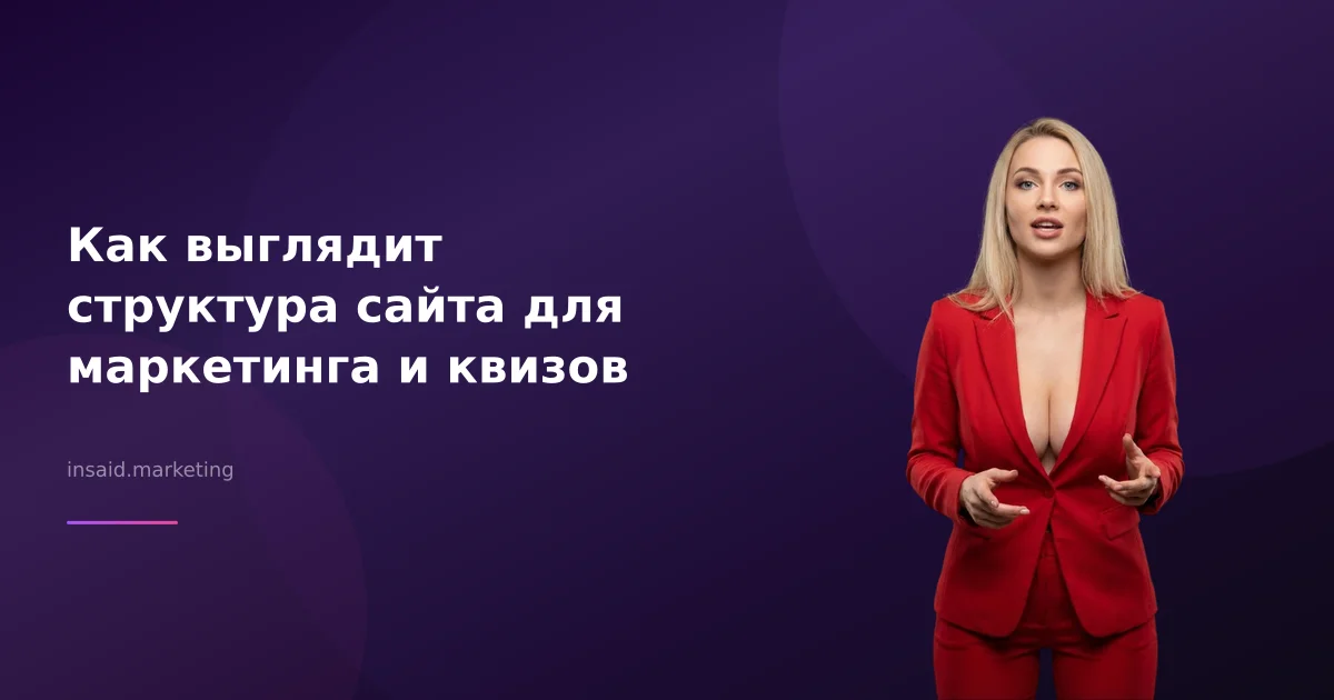 Как выглядит структура сайта для маркетинга и квизов