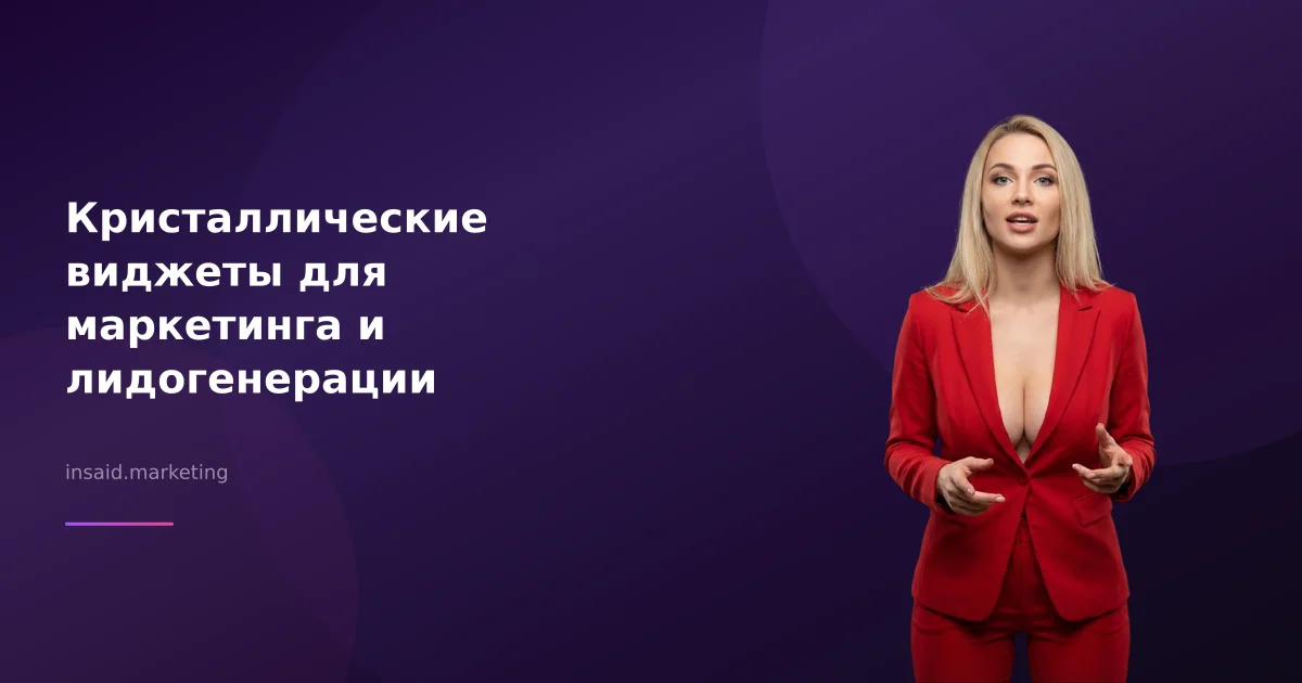 Кристаллические виджеты для маркетинга и лидогенерации