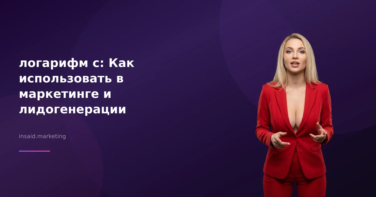 логарифм с: Как использовать в маркетинге и лидогенерации