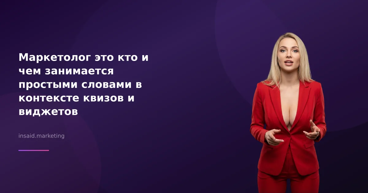 Маркетолог это кто и чем занимается простыми словами в контексте квизов и виджетов