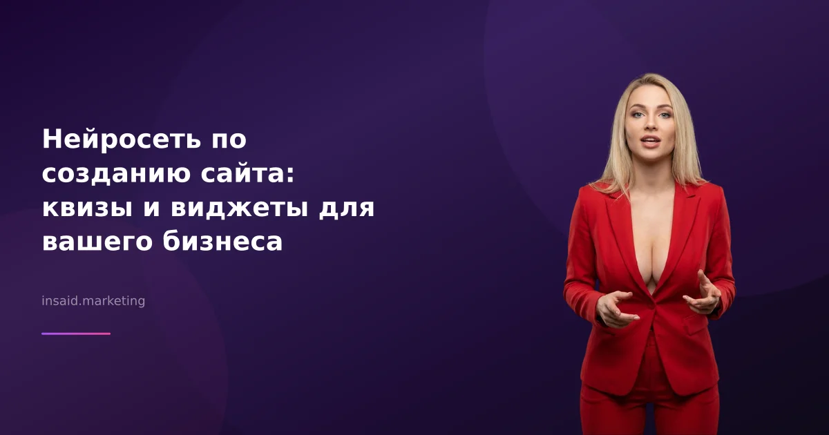Нейросеть по созданию сайта: квизы и виджеты для вашего бизнеса