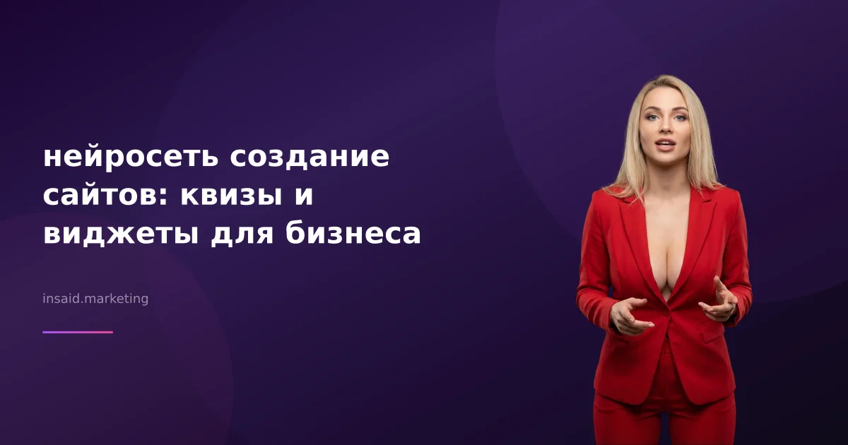 нейросеть создание сайтов: квизы и виджеты для бизнеса