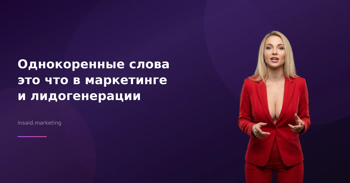 Однокоренные слова это что в маркетинге и лидогенерации