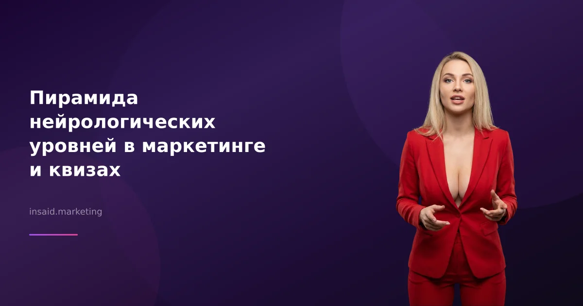 Пирамида нейрологических уровней в маркетинге и квизах