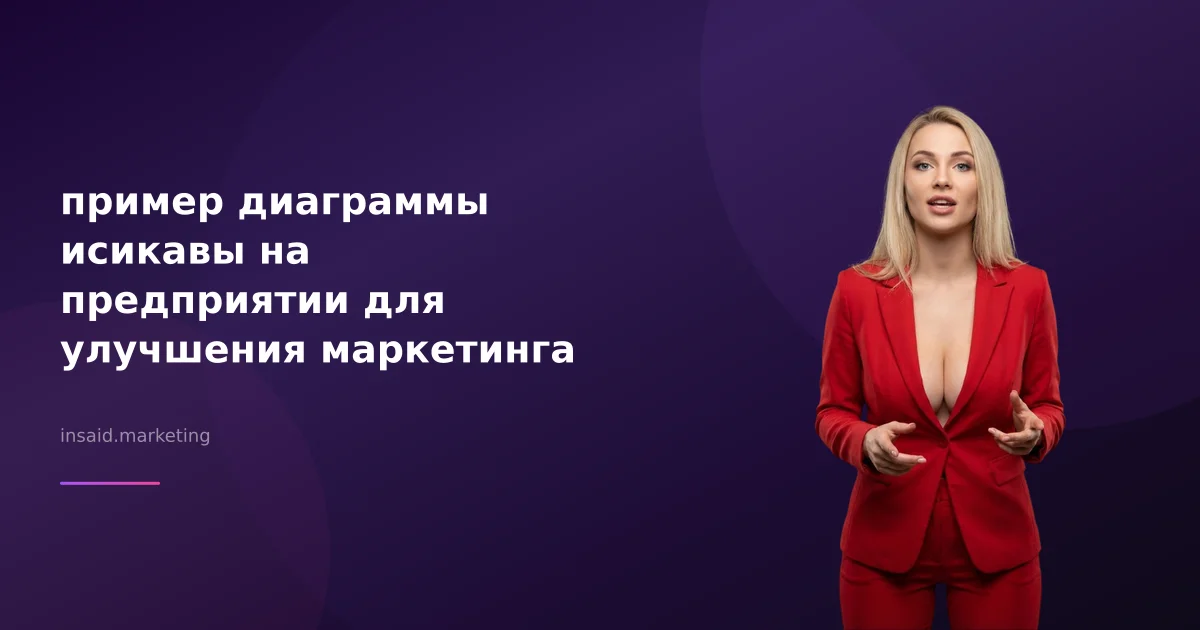 пример диаграммы исикавы на предприятии для улучшения маркетинга