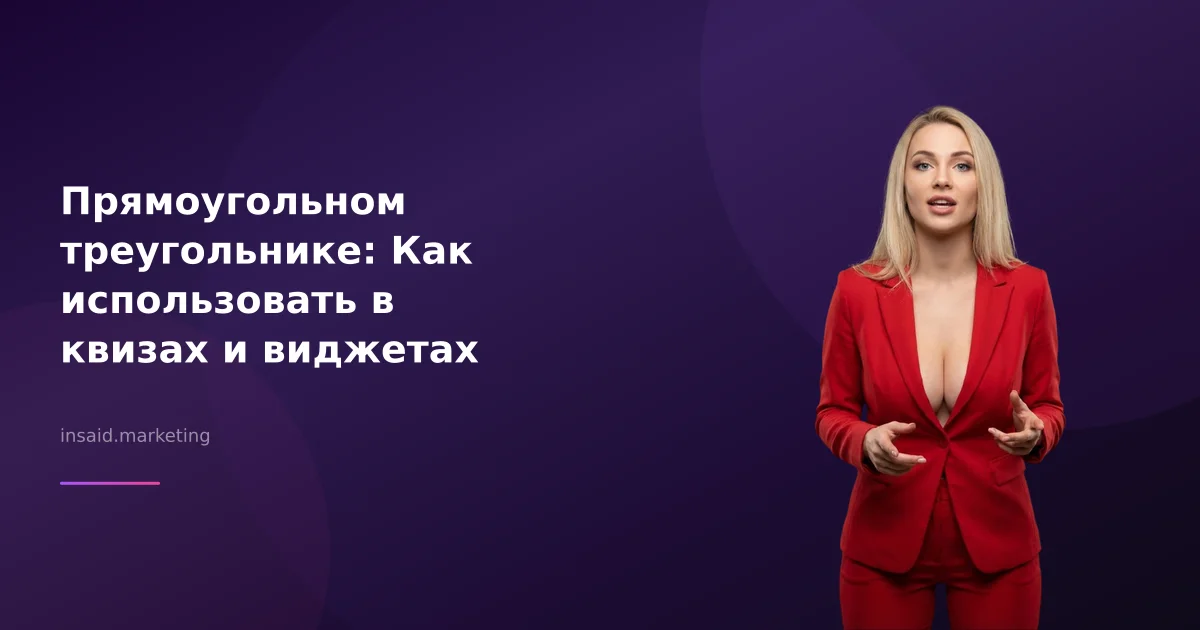 Прямоугольном треугольнике: Как использовать в квизах и виджетах