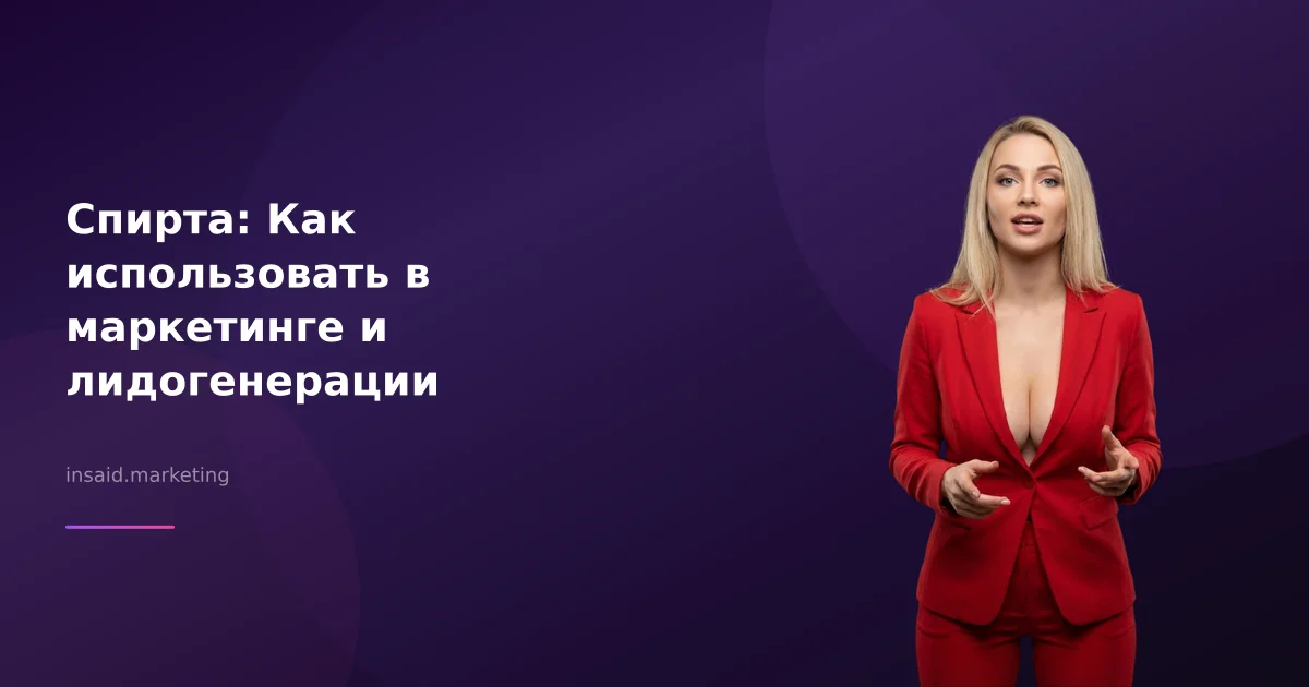 Спирта: Как использовать в маркетинге и лидогенерации